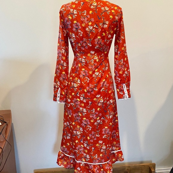 FREE PEOPLE Covent Gardens Midi Wrap Dress - Picture 4 of 8